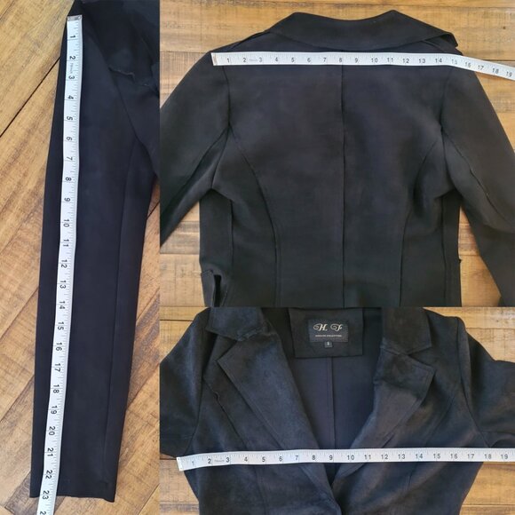 HF Parisian Faux Suede Button Blazer - S - Picture 6 of 6